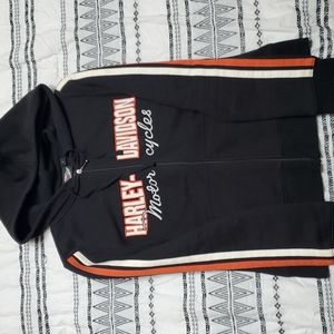 Harley Davidson Zip Up Hooded Sweatshirt